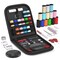 Sewing Kit Christmas Gifts for Grandma, Mom, Adults, Kids, Beginner, Traveler, Emergency, Portable Sewing Supplies Contains Soft Tape Measure, Scissors, Thread, Sewing Needle etc(Black, S)
